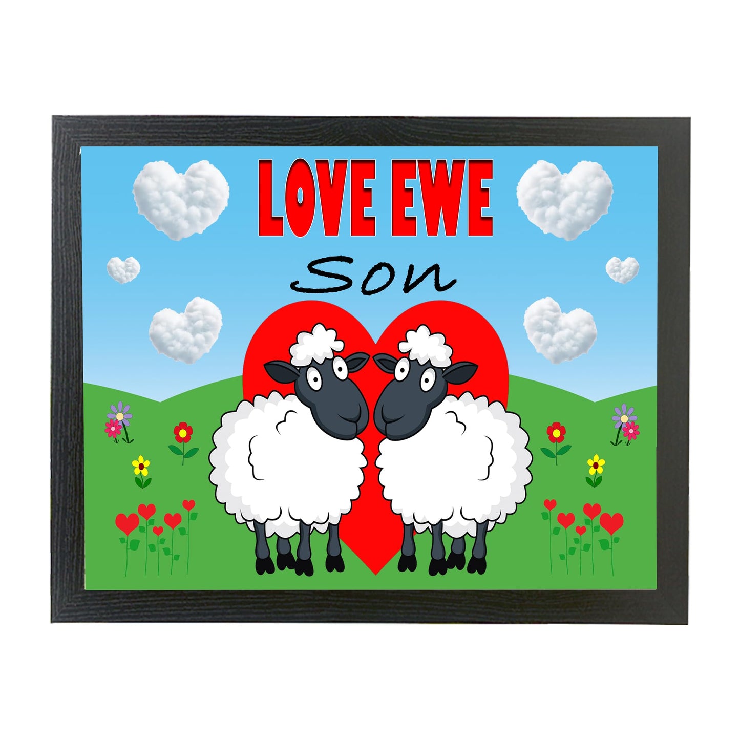 Love Ewe Son Male Cute Sheep Cushioned Lap Tray Gift Present