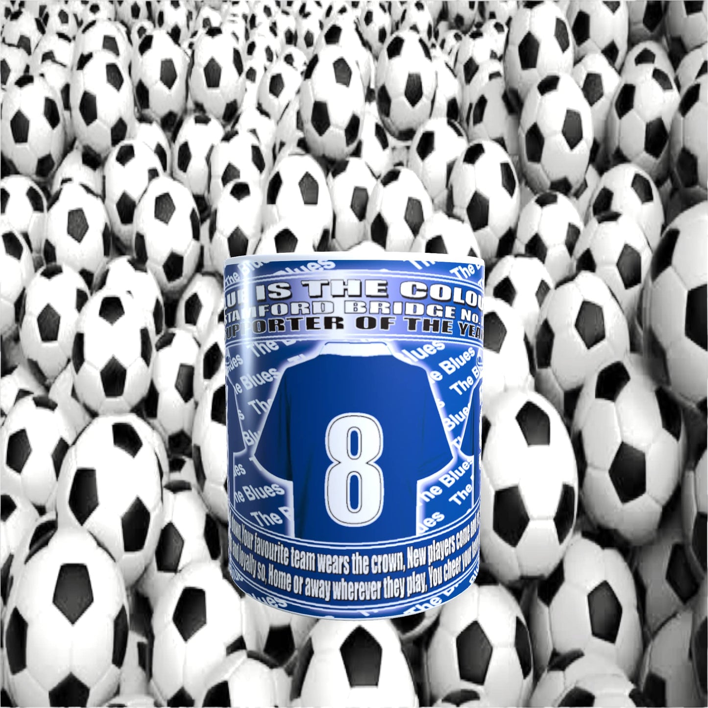 The Pensioners Football Team Shirt Mug Gift with Chocolate Footballs