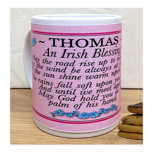 Irish Blessing Personalised Poem Verse Gift Mug