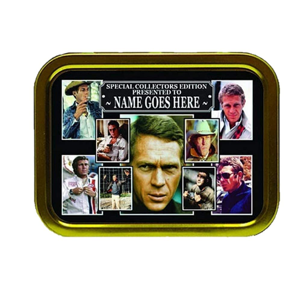 Steve McQueen Personalised Icon Gift Tobacco Tin & Products