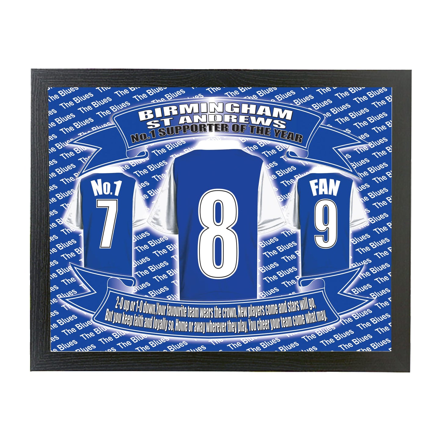 Birmingham Football Shirt Picture Gift
