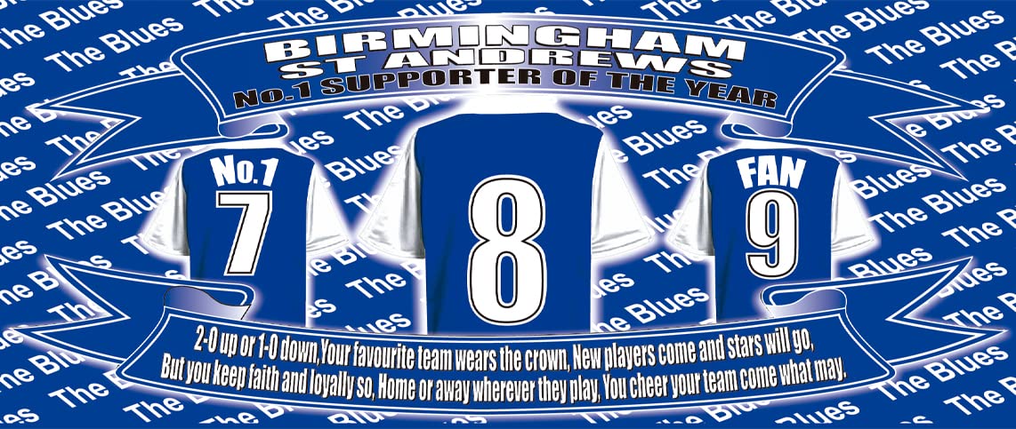 Birmingham Football Shirt Ceramic Money Box Gift