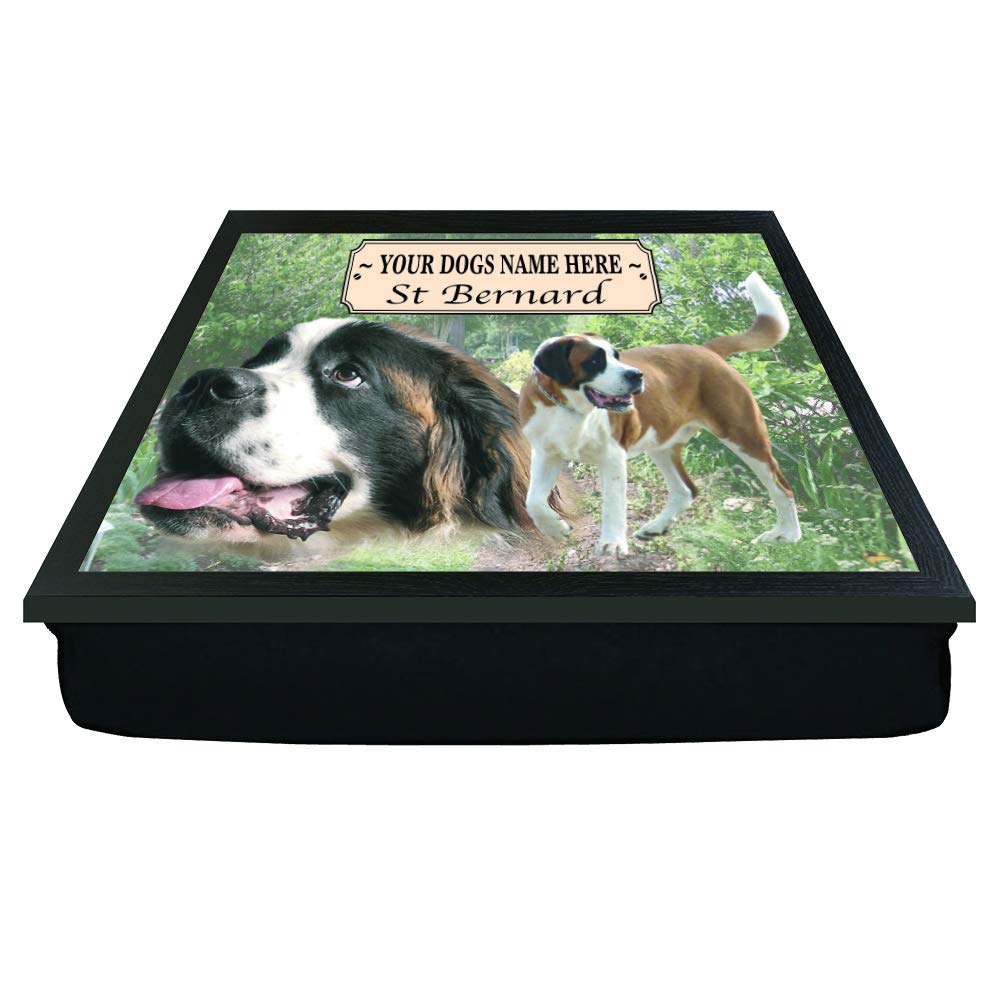 St Bernard Personalised Dog Breed Gift Lap Tray