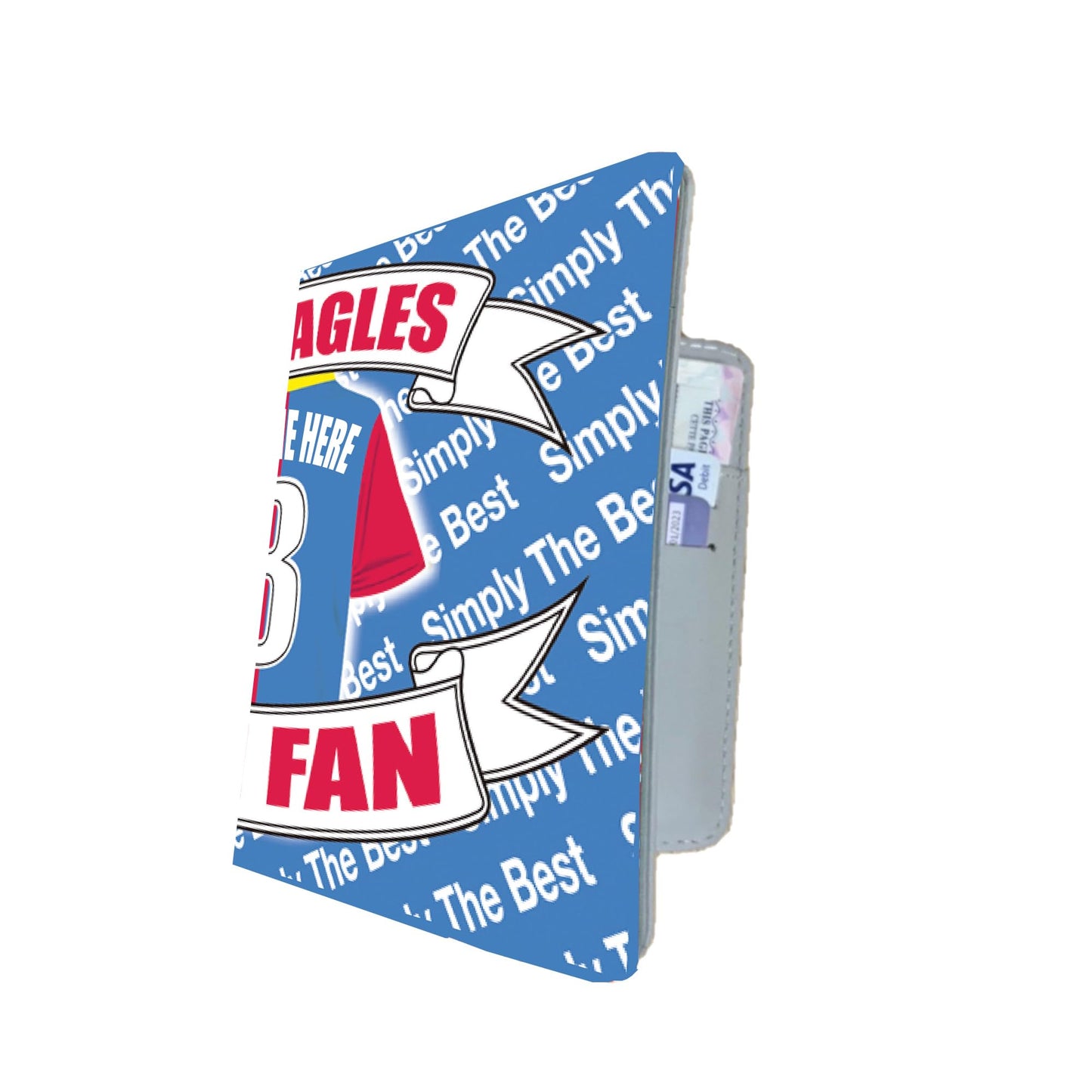 Crystal - The Glaziers Football Shirt Personalised Travel Passport Holder Case Gift Present