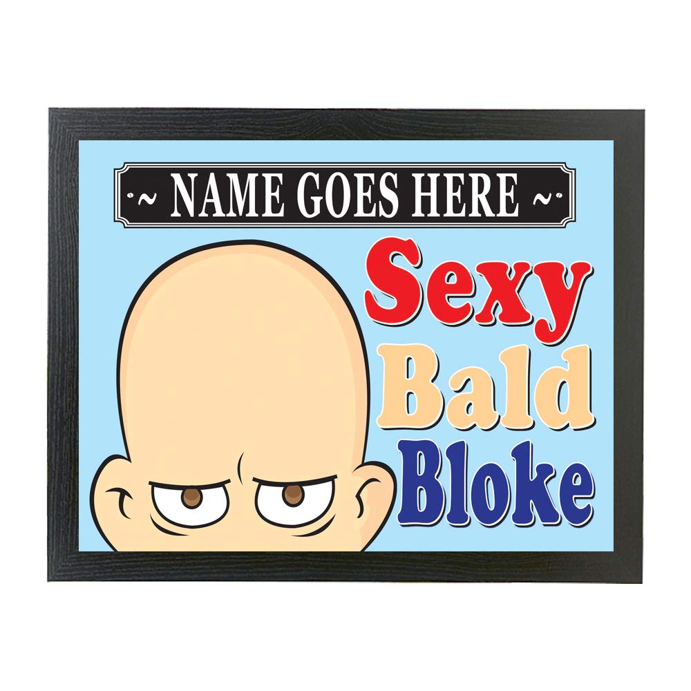 Sexy Bald Bloke Personalised Lap Tray Gift