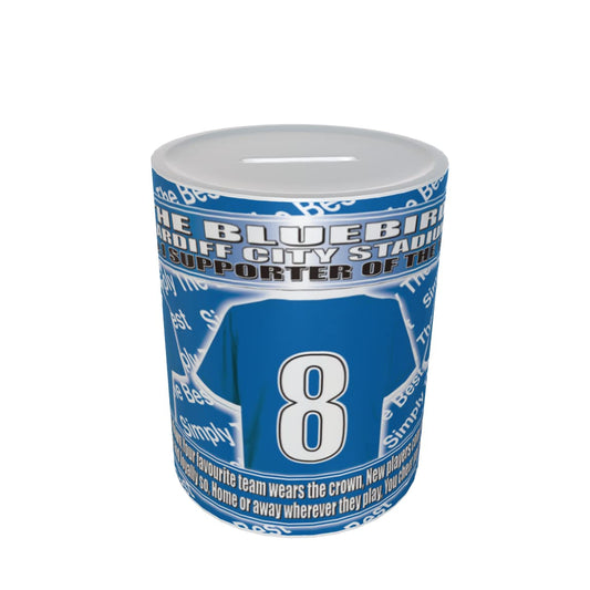 Cardiff Football Shirt Ceramic Money Box Gift
