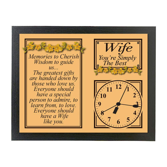 My Special Wife Poem Gift Clock