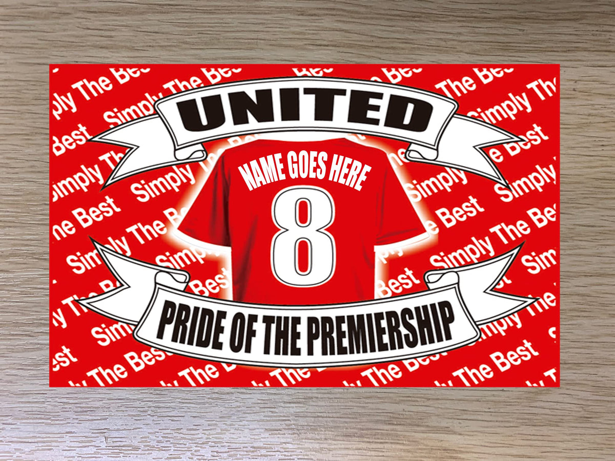 Manchester Reds Personalised Football Shirt Travel Passport Holder Case Gift Present Personalised Gift Products
