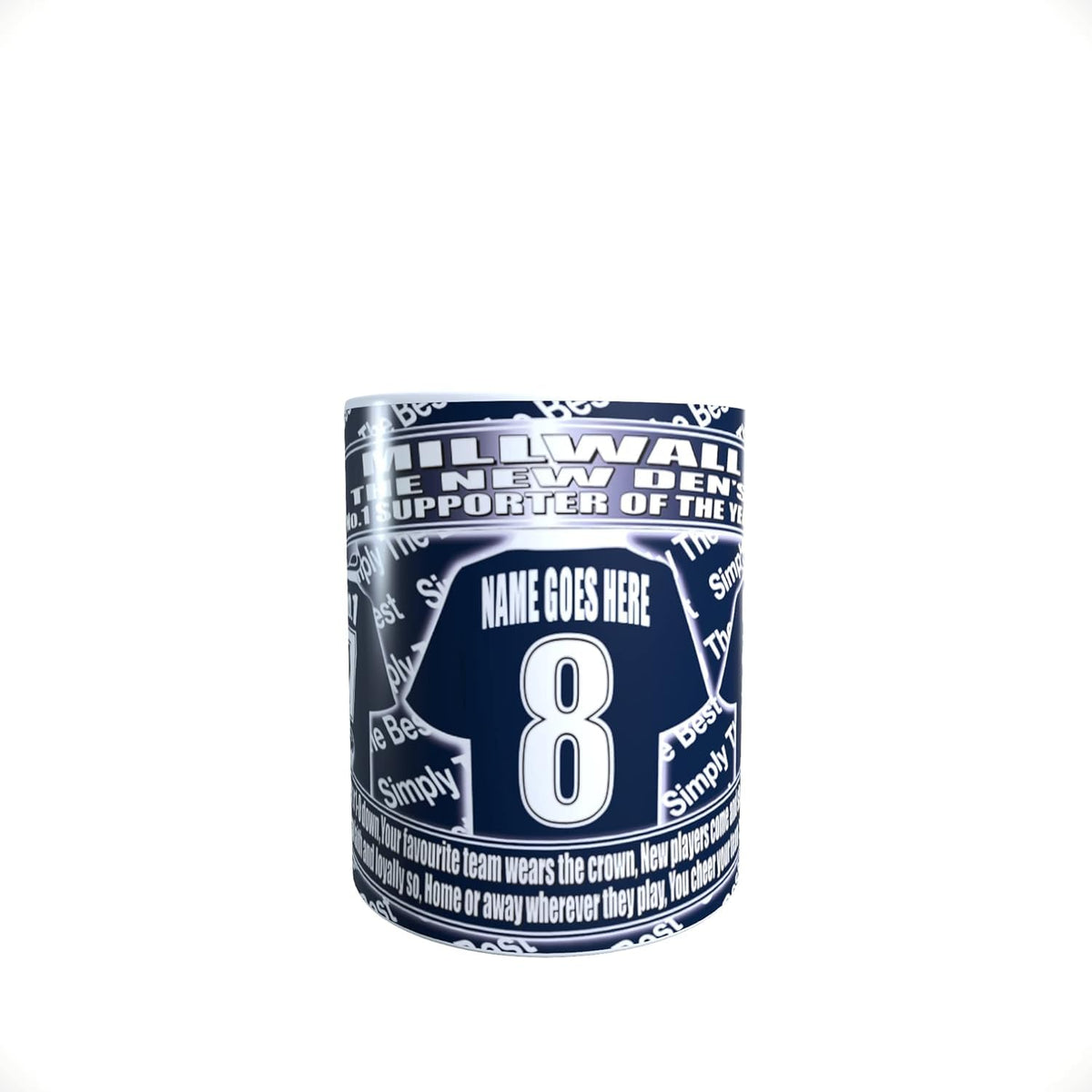 Mill(wall) Personalised Football Shirt Lap Tray And Mug Gift Set Personalised Gift Products
